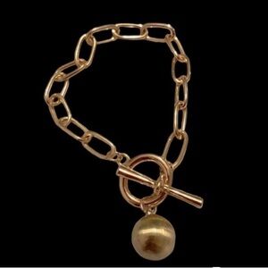 14k gold plated Bracelet Stainless Steel NEW